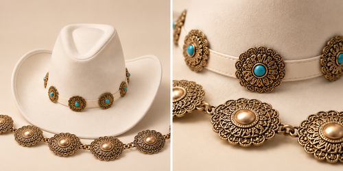 The Socialite Hat & Belt Set
